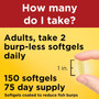 Nature Made Fish Oil 1000 mg Liquid Softgels - 150 ct