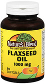 Nature's Blend Flaxseed Oil 1000 mg Softgels - 90 ct