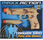 9 MM Toy Gun w/ Silencer and Sounds, Batteries Included