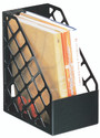 Large Plastic Magazine File 6-1/8 x 9-1/2 x 11-3/4 Inches, Black