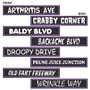 Over The Hill Street Signs 4x24\"
