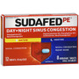 Sudafed PE Day + Night Sinus Congestion Tablets - 20 ct