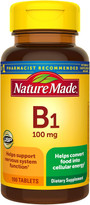 Nature Made Vitamin B-1 100 mg Tablets - 100 ct