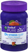 Vicks ZzzQuil Pure Zzzs De-Stress & Sleep Gummies - 42 ct