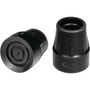 Carex Cane Tips, Standard, Natural Rubber, Black, 7/8\"