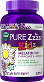 Vicks PURE Zzzs Kidz Melatonin + Chamomile & Lavender Gummies Natural Berry - 24 ct