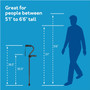 Carex Stand Assist Walking Cane