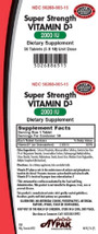 AvPak Vitamin D3 (Cholecalciferol) Strength 2000IU, 50 Count
