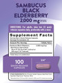 Nature's Truth Sambucus Black Elderberry 2,000 mg Quick Release Capsules - 100 ct