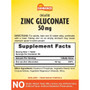 Sundance Vitamins Chelated Zinc 50 mg (Gluconate) - 90 Tablets