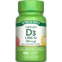Nature's Truth D3 50 mcg (2,000 IU) Chewable Tablets Natural Berry Flavor - 100 ct