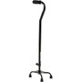 McKesson Quad Small Base Cane, Black - 1 ct