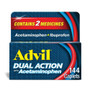 Advil Dual Action Acetaminophen + Ibuprofen Caplets - 144 ct