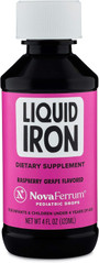 NovaFerrum Pediatric Drops Liquid Iron Supplement for Infants and Toddlers - 4 fl oz
