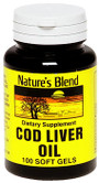 Nature's Blend Cod Liver Oil 400 mg Softgels - 100 ct