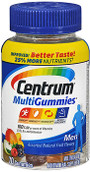 Centrum MultiGummies Men Assorted Natural Fruit Flavors - 100 ct