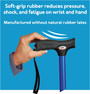 Carex Soft Grip Walking Cane - Height Adjustable with Wrist Strap - Latex Free Soft Cushion Handle, Red Marble