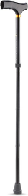 Drive Medical Designer Folding Cane with T Handle, Black