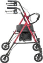 Drive Medical Height Rollator 6 Inches Red