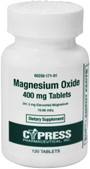 Cypress Magnesium Oxide 400 mg Tablets - 120 ct