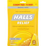 Halls Cough Suppressant Drops Sugar Free Honey Lemon Flavor - 70 ct