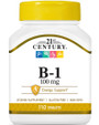21st Century B-1 100 mg Supplement Tablets - 110 ct