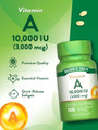 Nature's Truth High Potency A 10,000 IU (3,000 mcg) Quick Release Softgels - 100 ct
