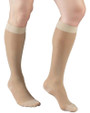 Truform Women's Sheer Compression Stockings, Knee High Length, 15-20 mmHg, Nude - Medium
