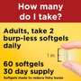 Nature Made Burp-Less Omega-3 From Fish Oil Minis Softgels - 60 ct