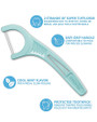 Plackers Twin-Line Dental Flossers Cool Mint - 75 ct