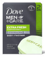 Dove Men + Care Body + Face Bars Extra Fresh - 7.5 oz