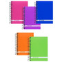 Top Flight Boss Poly Cover and Black Wire Chub Wirebound Notebook, College Rule, 180 Sheets, Color May Vary (43005)