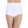 Vanity Fair Women's Perfectly Yours White, Cotton High Waisted Briefs - Size 5