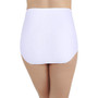 Vanity Fair Women's Perfectly Yours White, Cotton High Waisted Briefs - Size 5
