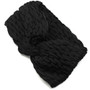 Scunci Wide Pucked Faux Twist Headwrap, Black- 1pk