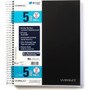 Top Flight Wired 5-Subject Wirebound Notebook with 8 Pockets, 160 Sheets, College Rule, 11 x 8.875 Inches, 1 Notebook, Cover May Vary (33182)