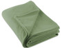 J & M Home Fashions Luxury Fleece Blanket, Full/Queen, 1-Piece, Olive Green