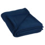 J & M Home Fashions Luxury Fleece Blanket, Twin/Twin X-Large, 1-Piece, Dark Blue