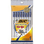 Round Stic Grip Pen, Black, Medium Pack of 8