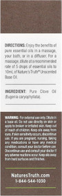 Nature's Truth Aromatherapy 100% Pure Essential Oil Clove - .5 oz