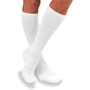 Jobst SensiFoot Men's and Women's Crew Style White Diabetic Socks Size Small - 1 pr