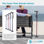Drive Hurrycane Freedom Edition Folding Walking Cane, Purple - 1 ct