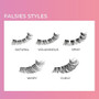 Kiss, imPress Press-on, Falsies Kit 02, Voluminous- 1 pair – with Gentle and Reliable Fit