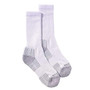 Diabetic Bamboo Crew Sock, White/Grey - 2 pkgs