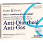 Foster & Thrive Anti-Diarrheal Anti-Gas Loperamide HCl and Simethicone 2 mg/125 mg Caplets - 12 each