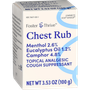 Foster & Thrive Chest Rub Menthol 2.6% Eucalyptus Oil 1.2% Camphor 4.8% - 3.5 oz