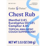 Foster & Thrive Chest Rub Menthol 2.6% Eucalyptus Oil 1.2% Camphor 4.8% - 3.5 oz