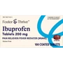 Foster & Thrive Ibuprofen 200 mg Coated Tablets - 100 count