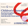 Foster & Thrive Children's Chewables Acetaminophen 160 mg Tablets Bubble Gum - 24 count
