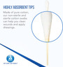 Dynarex Sterile Cotton Tipped Applicators 6 inch - 200 ct